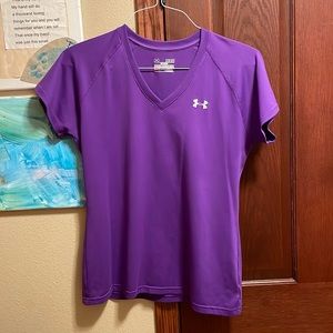 Purple Under Armour Workout Shirt